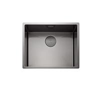 Single Bowl Graphite Stainless Steel Kitchen Sink - Rangemaster Spectra