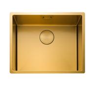 Rangemaster Spectra Single Bowl Inset / Undermount Gold Stainless Steel Kitchen Sink