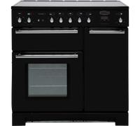 Rangemaster Toledo + TOLP90EIGB/C 90cm Electric Range Cooker with Induction Hob - Black - A