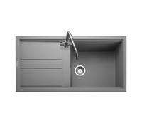 Rangemaster Topaz Single Bowl Inset Grey Granite Kitchen Sink- 1000mm x 510mm