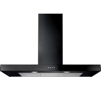 Rangemaster 100cm Slimline Chimney Cooker Hood - Black