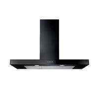Rangemaster 100cm Slimline Chimney Cooker Hood - Black