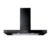 Rangemaster UHDF100BL - Black 100CM Chimney Hood - B Energy Rating