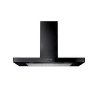 Rangemaster UHDF90BL/ 90cm Wide Black Wall-Mounted Cooker Hood
