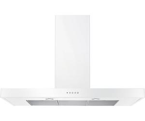 Rangemaster UHDF90WH/ 90cm Chimney Cooker Hood for External / Recirculation Ventilation - White, White