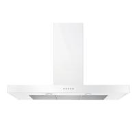 Rangemaster UHDF90WH/ 90cm Chimney Cooker Hood - White, White