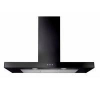 Rangemaster UNBHDS100BL 100cm Wide Black Wall-Mounted Cooker Hood