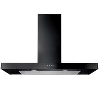 Rangemaster UNBHDS110BL Flat Black 110cm Chimney Cooker Hood B