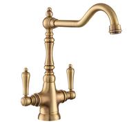 Rangemaster Waverley Traditional Kitchen Mixer Tap - Antique Brass - TWAVDLAB