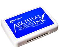Ranger Archival ink Pad, Manganese Blue