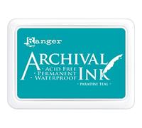 Ranger Archival Ink Pad Paradise Teal, Turquoise,6.9 x 9.8 x 1.8 cm