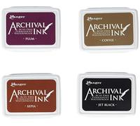 Ranger Archival Mini Ink Pads Kit 2, Multi-Colour,20.3 x 8.3 x 1.8 cm