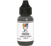 Ranger Dina Wakley Media Acrylic Paint Umber, Synthetic Material, Brown, 3.1 x 3.1 x 8.5 cm