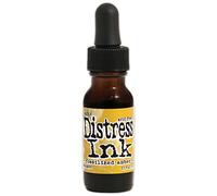 Ranger Distress Pad Re-Inker .5oz-Fossilized Amber,