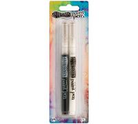 Ranger Dylusions DYD50902 Paint Pens, Pack of 2, White,black