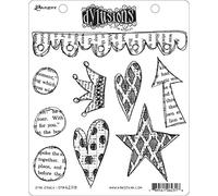 Ranger Dylusions Stamp Set Star Struck, Synthetic Material, Multi-Colour, 24.3 x 17.8 x 0.6 cm