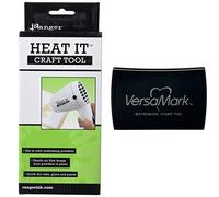 Ranger Heat Tool with Tsukineko Versamark Watermark Ink Pad