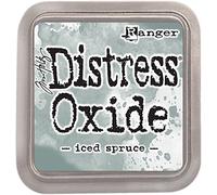 Ranger Iced Spruce Distress Oxide Ink Pad, Synthetic Material, all Grey, 7.6 x 7.6 x 1.9 cm