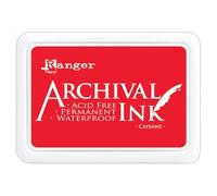RANGER INDUSTRIES Ink pad, Red, one Size
