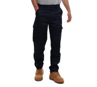Ranger Knee Pad Work Trousers, Cargo Combat Style Tactical Work Pants. Build for Tradesmen, Builders & Plumbers, Kneeling Trousers in Black & Navy (30W / 29L)