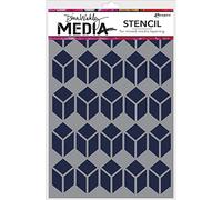 Ranger MDS52449 Dina Wakley Media Stencils, Multi-Colour, 9 x 6-Inch