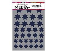 Ranger MDS52456 Dina Wakley Media Stencils, Multi-Colour, 9 x 6-Inch