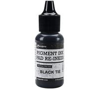 Ranger Pigment Reinker Bottle, Black Tie