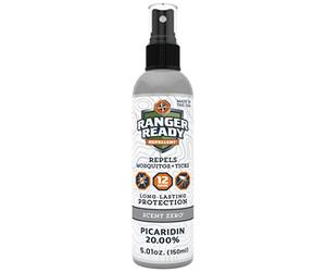 Ranger Ready Repellents Picaridin Insect Repellent Spray with Scent Zero - Mosquito Repellent and Tick Spray (5 oz, Pack of 1)