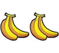 Ranger Return Set 2 of Small Cute Banana Fruit Sweet Mini Tiny Sew Iron on Embroidered Patches (Banana-YL-MINI2)