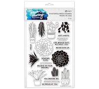 Ranger Succulents Clear Stamps by Simon Hurley Create, Metal, ONE