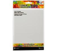 Ranger Tim Holtz Alcohol Ink White Yupo Paper 10 Sheets-5-inch x 7-inch,