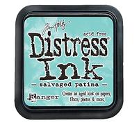 Ranger Tim Holtz-Distress Ink Pad-Salvaged Patina, 3 x 3 inch