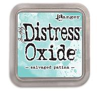 Ranger Tim Holtz-Distress Oxide Ink Pad-Salvaged Patina, 3 x 3 inch