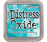 Ranger Tim Holtz Distress Oxide Pad Peacock Feathers,Turquoise,7.5 x 7.5 x 1.9 cm