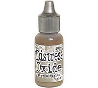 Ranger Frayed Burlap Distress Oxide Re-Inker, Synthetic Material, Brown, 2.5 x 2.5 x 7.2 cm