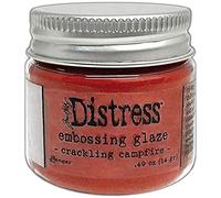 Ranger Tim Holtz - TDE73833 Tim Holtz-Distress Embossing Glaze-Crackling Campfire, 1 oz