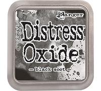 Ranger Tim Holtz TDO55815 Distress Oxide Pad, Synthetic Material, Soot Black, 7.5 x 7.5 x 1.9 cm