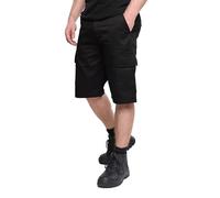 Ranger Workwear Cargo Work Shorts, Tactical Combat Style Mens Work Shorts for Tradesmen. Built for Builders & Plumbers, Versatile Black & Navy Shorts. (Black, 38)