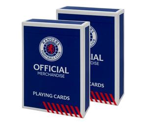 Rangers F.C. Playing Cards - Official Football Gift 52-Card Deck, 2 Pack