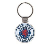 Rangers Fc Crest Keyring White/blue/red (One Size)