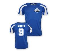 Rangers FC Junior Kenny Miller Sports Training Jersey in Blue | Size: 9-11 Years Rangers FC Blue 9-11 Years
