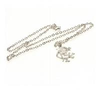 Rangers FC Large Silver Plated Pendant & Chain