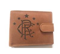 Rangers FC RFID tan Leather Wallet