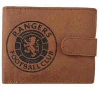 Rangers fc RFID tan Leather Wallet in Grey Velvet Presentation Bag