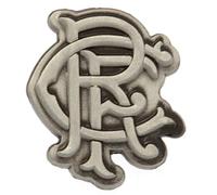 Rangers FC Scroll Crest Badge in Metallic Silver Rangers FC Metallic Silver