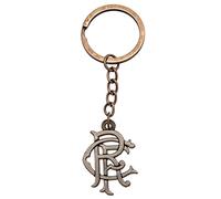 Rangers FC Scroll Crest Keyring (30mm x 25mm) (Antique Silver)