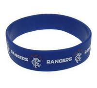 Rangers Fc Silicone Wristband Blue (One Size)