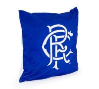 Rangers FC 'The Gers' Official Reversible Cushion Cover - Authentic RFC Scroll Crest Design - Decorative Pillowcases for Sofa, Bedroom & Team Fan Gift