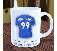 Rangers Mug Personalised Rangers Cup for Football Supporters Fans Birthday Christmas