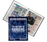 Rangers Newspaper Headlines Football Book - Gift (LAST MINUTE GIFT) Approx A3 in size - NEWLY UPDATED FOR THE 2024 SEASON - Fast Delivery! Buy NOW and PERSONALISE LATER! (Rangers 2024)